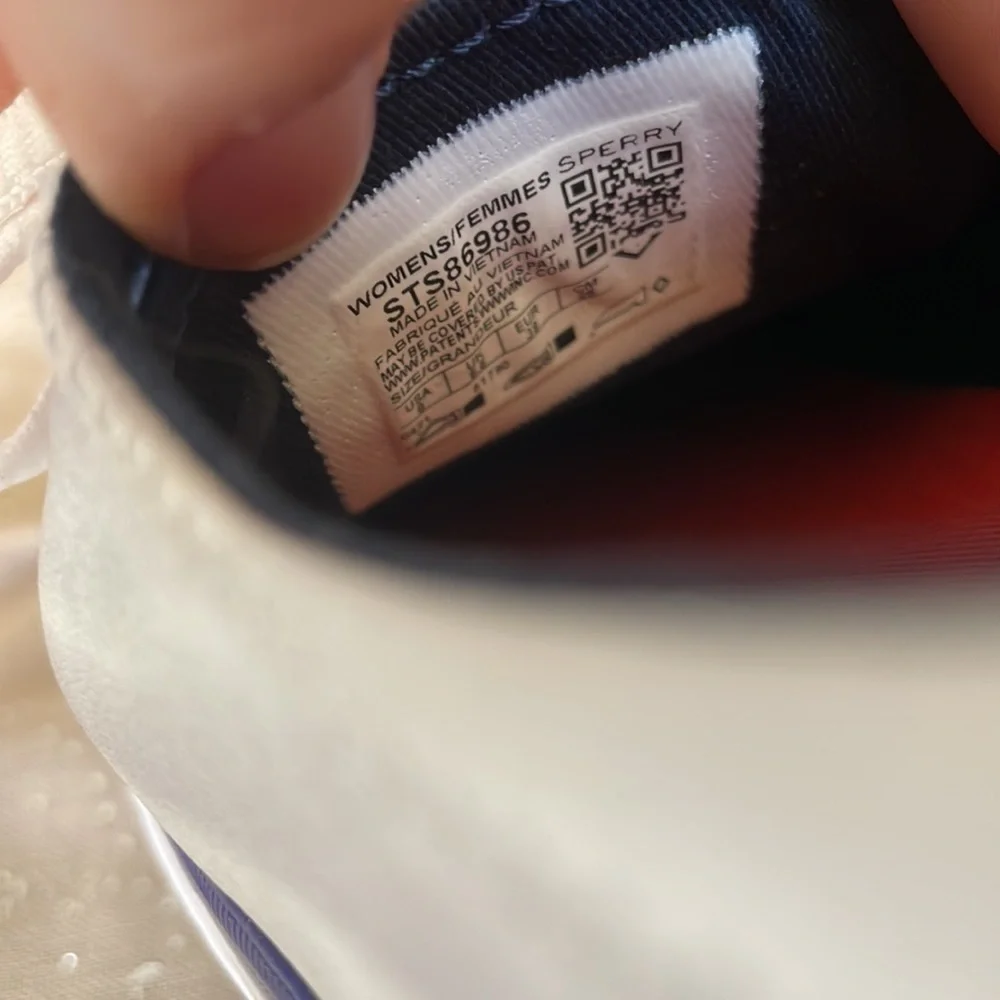 Brand New Sperry x Popsicle Red White & Blue Patriotic American Lace Up Sneakers